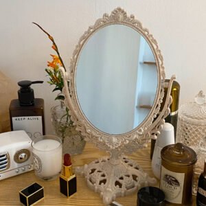 Table Decorative Mirror Nordic Vanity Glass Macrame Small Vintage Decorative Mirror Bathroom Miroir Decoratif House Decoration 1