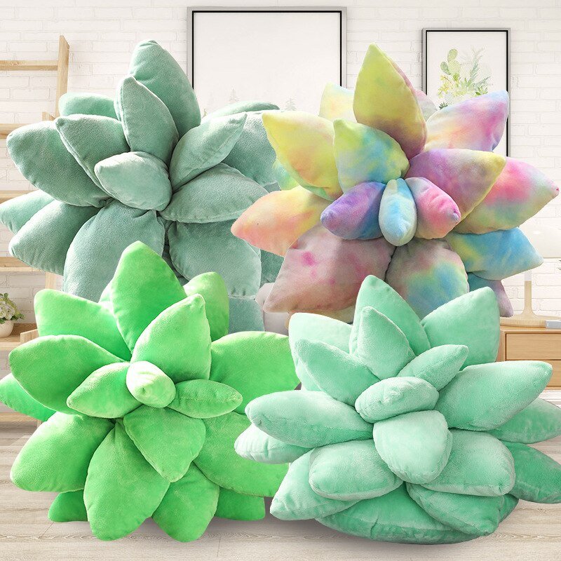 VOW Pets 2021 New Web Celebrity Simulation Plants More Meat Pillow Stuffed Office Chair Cushion On Female Creative Gifts 2