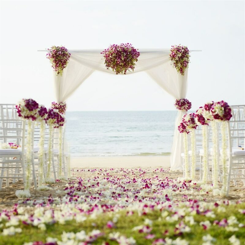 Pergola Square Metal Wreath Arch Backdrop Stand Wedding Events Outdoors Wedding Metal Backdrop Stand 4