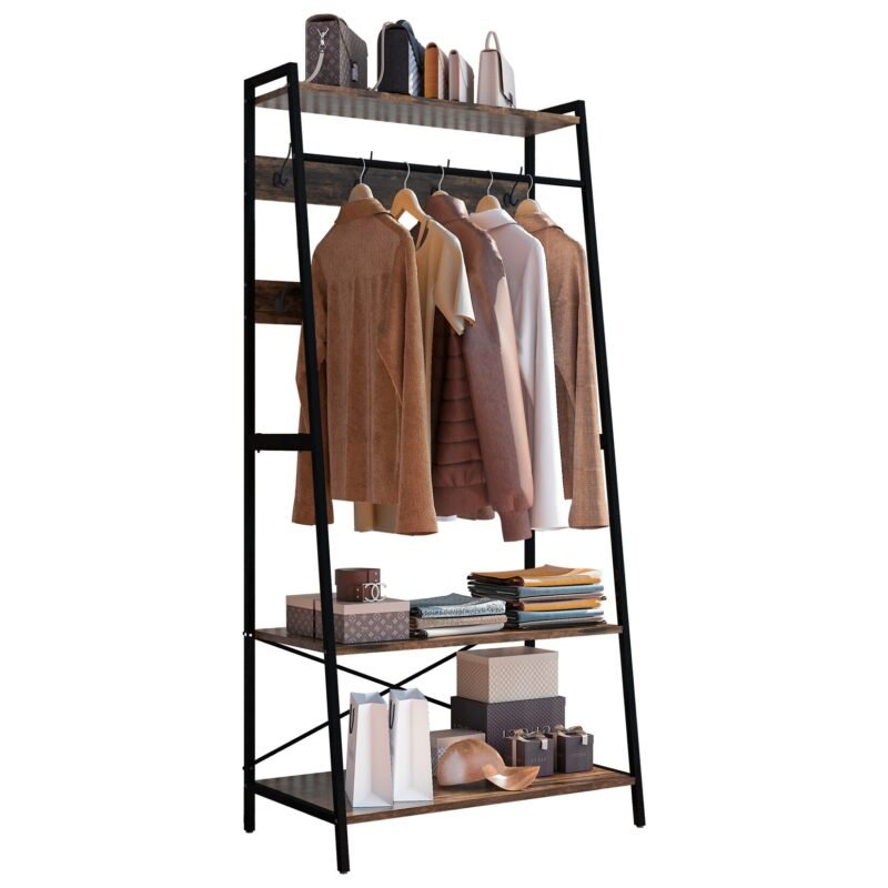Heavy Duty Large Metal Clothes Rail Storage Garment Shelf Hanging Display Stand Rack 3