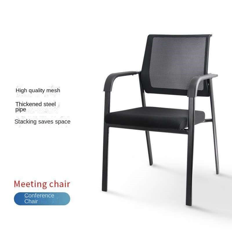 Four Leg Office Conference Chair Foldable With Armrests Home Computer Chair High-quality Mesh Multi-functional Leisure Chair New 5