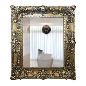Nordic Vintage Wall Mirror Decorative Frame Rectangular Irregular Full Body Mirror Bedroom Vintage Lusterko Bathroom Decor 1