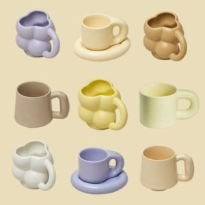 Korean Style Ceramic Mug Coffee Cups Home Office Tea Cup Coffee Cups Korean Mug Nordic Home drinkware Japan Mug 1
