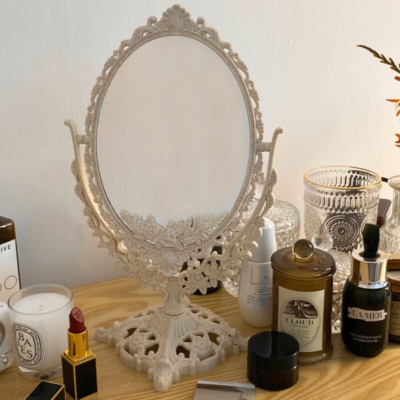 Table Decorative Mirror Nordic Vanity Glass Macrame Small Vintage Decorative Mirror Bathroom Miroir Decoratif House Decoration 3