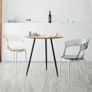 Nordic Dining Chair Plastic Transparent Household Modern Simple Thickened Dining Room Chairs Coffee Shop Leisure Home Furniture 1