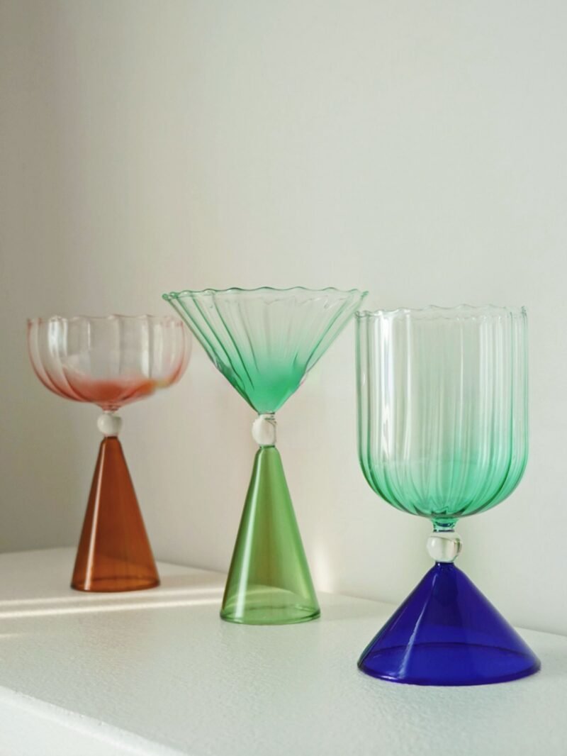 1pc Champagne Coupe Cocktail Glass Flutes Glass Whiskey Cups Tall Glasses Glass Cups Champagne Flute Wine Goblet 2