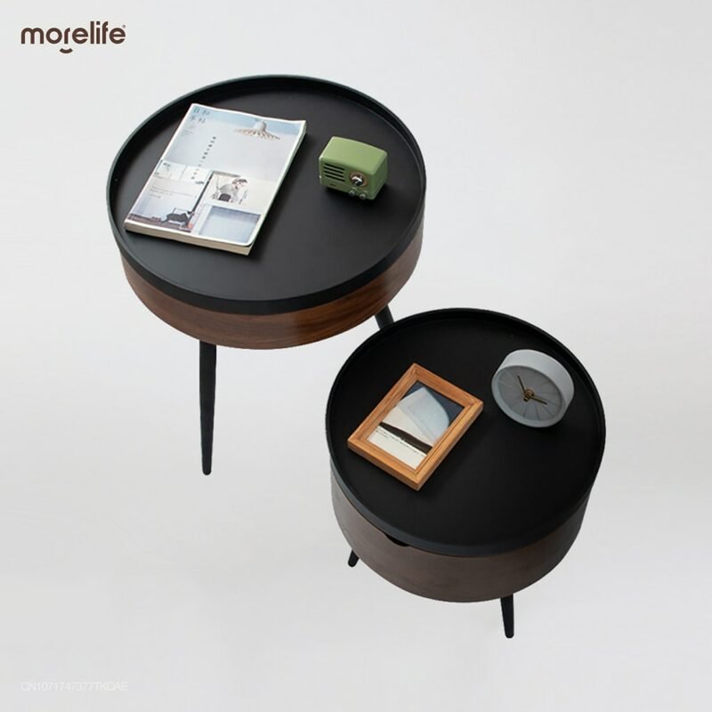 Ltalian Simple Tea Table Corner Table And Round Combination Side Table Living Room Luxury Side Table Balcony Small Coffee Table 6