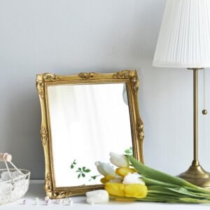 Bedroom Shower Decorative Mirror Wall Vintage Gold Decorative Mirror Vanity Specchio Da Parete Room Decor Aesthetic YY50DM 1