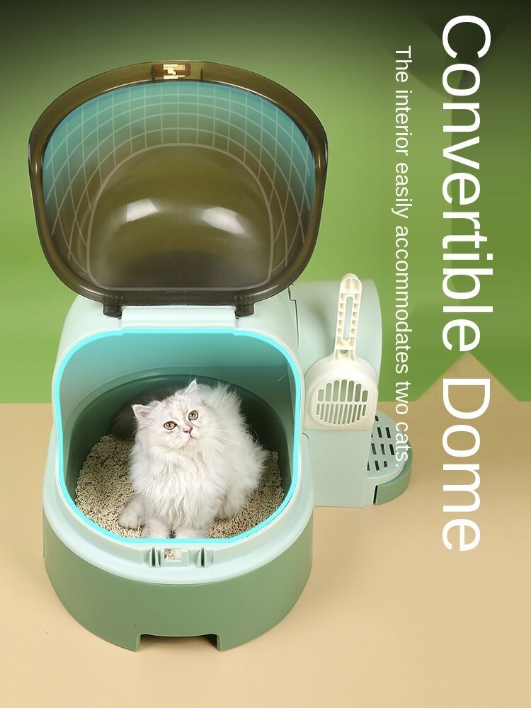 Cat Sand Basin With Sand Spill All The Semi-closed Super-sized Cat Toilet Open Young Cat Litter Box Excrement Basin Supplies 4