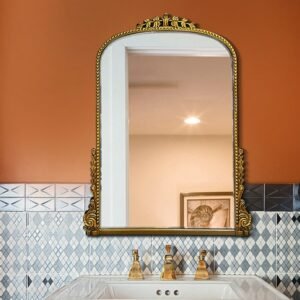 Bathroom Wall Mirror Decorative Nordic Hairdressing Mirror Large Sticker Luxury Length Decorativos Lusterko Bathroom Decor 1