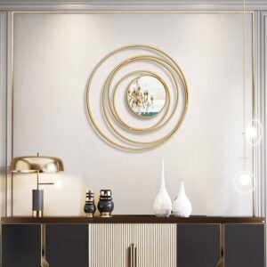 Shower Gold Round Bathroom Mirror Makeup Luxury Boho Decorative Wall Mirrors for Bedroom Espejos Decorativos Room Ornaments 1