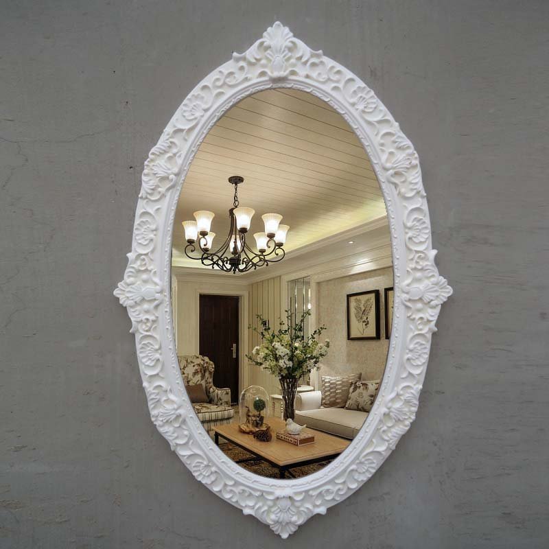 Retro European Decorative Dressing Mirror Large Elegant Mirror Toilet Makeup Bedroom Wohnzimmer Deko Decor Wall Mirror Gift 3