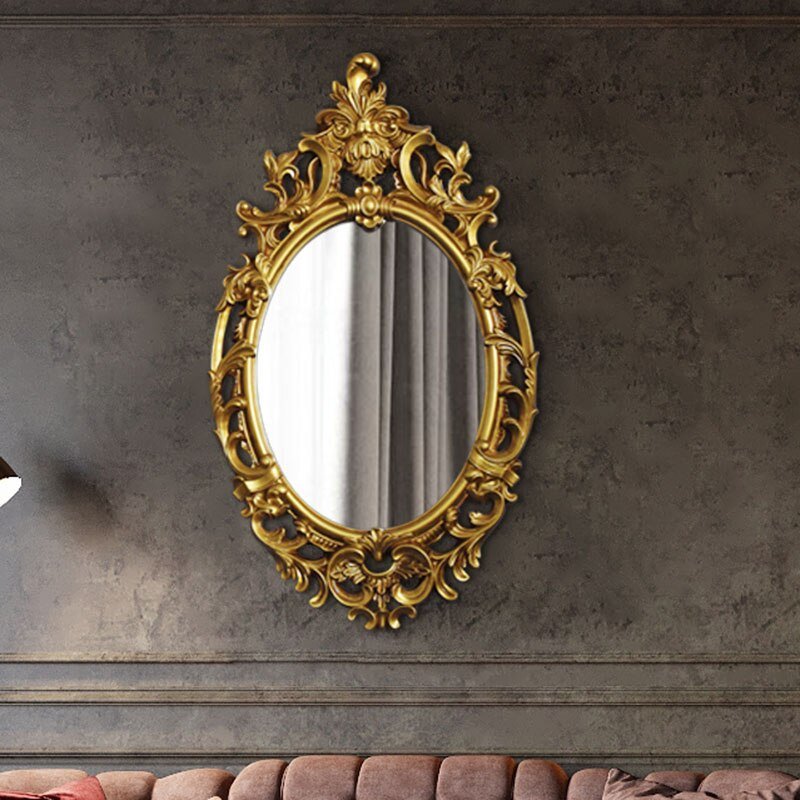 Vintage Macrame Decorative Mirror Wall Craft Cosmetic Bathroom Mirror Luxury Desk Aesthetic Espelho Redondo Home Decoration 5