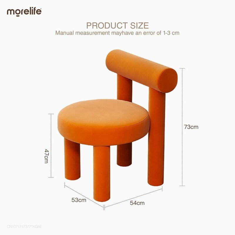Nordic dresser chair Dining chair simple technology cloth back stool makeup chair net celebrity desk computer chair 6