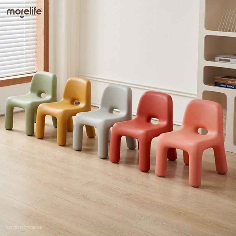 Nordic Plastics Stools Small Benches Kindergartens Baby Writing Tables Chairs Small Stools Low Stools Household Back Chairs 1