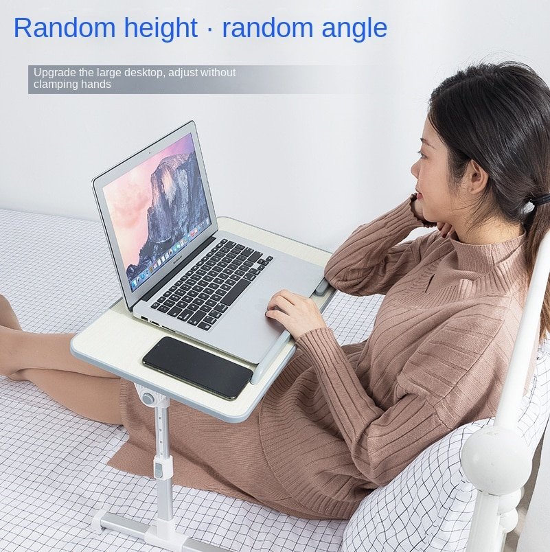 Laptop Desk Bed Desk Foldable Lazy Fellow Small Table Bedroom Student Dormitory Study Table Simple FULLLOVE 1