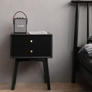 MOMO Bedside Table Solid Wood Nordic Bedroom Small Apartment Simple Modern Creative Bedside Storage Narrow Cabinet Simple 1