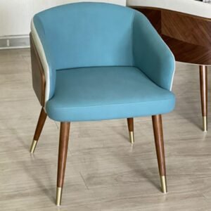 Nordic Luxury Modern Minimalist Dining Chair Design Wooden Armchair High Quality Chairs Comfortable Kitchen Furniture WZ50DT 1
