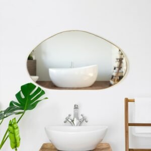 Nordic Makeup Wall Mirror Irregular Shape Decorative Wall Mirror Modern Style Bathroom Enfeites Para Quarto House Accessories 1