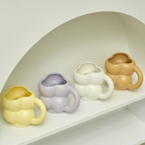 ceramic mug Coffee Mugs clouds mug couple coffee cups cute Bubble Cup Creative Gift Drinkware 300ml 1