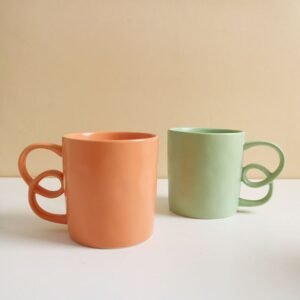 Ceramic Coffee Mug Tumbler Tea Milk Water Cup Home Office Drinkware Cute Cup Creative Handle Mugs Gift Coffee Cups 400ml 1