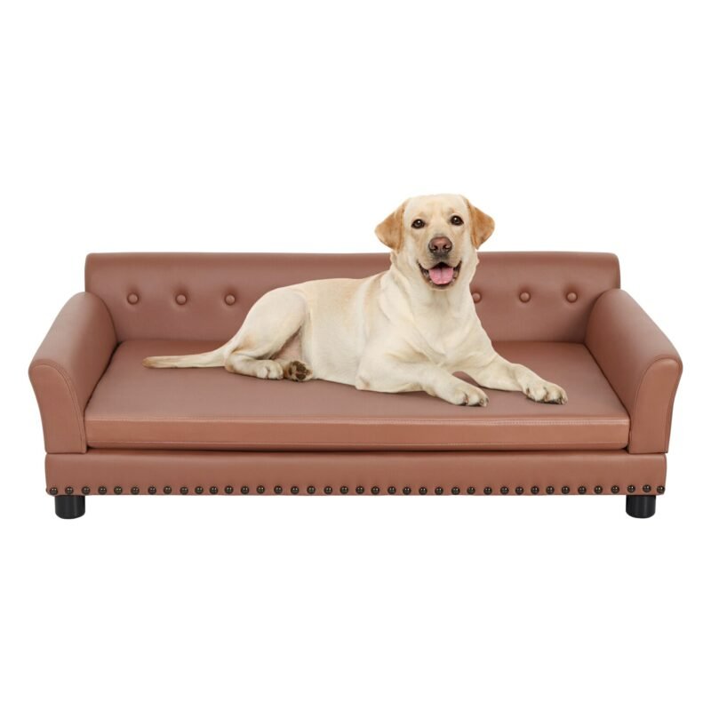 Pet Sofa Bed: BingoPaw Waterproof Sofa-type Dog Bed Pet Snuggle Lounge Bed with Removable Cushion 6