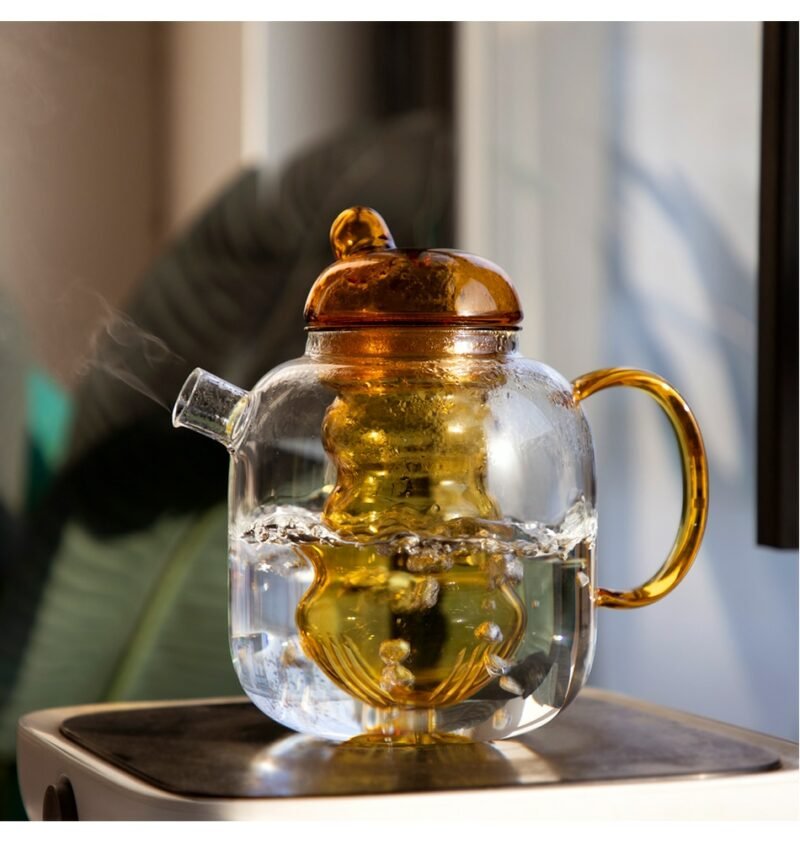 Glass Pitcher Cute Teapot Glass Set Tea Sets Kettle Cup Set Glass Mug Tea Cups Teaware Teapots Heat Resistant Glass 3