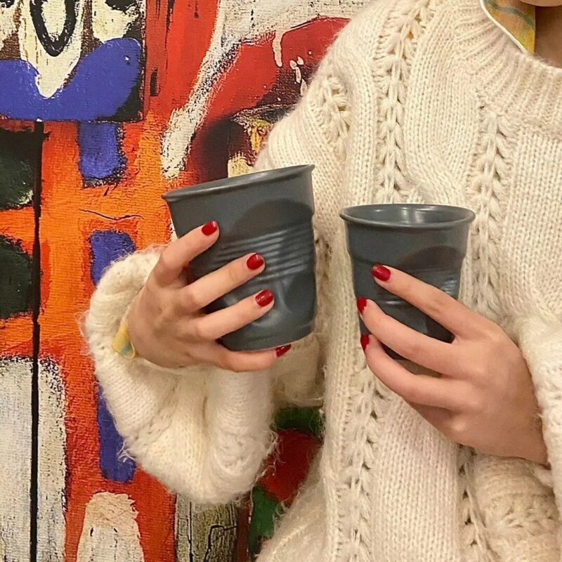 Coffee Mug Ceramic Cup Creative Water Cup Reusable Cup Eco Friendly Cute Coffee Mugs  Drinking Tea Cup 3