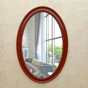 Makeup Bedroom Decorative Mirror Full Body Hanging Shower Decorative Mirror Oval Espejo Pared Decoration Living Room YY50DM 1