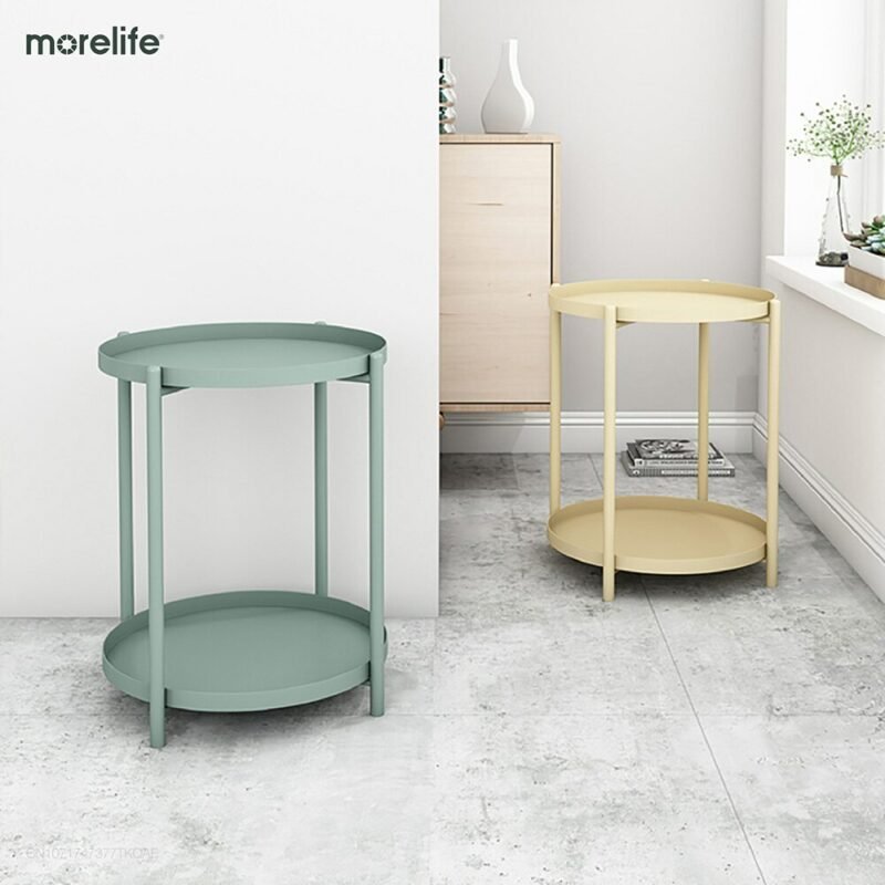 Nordic Simple Side Table Modern Minimalist Small Coffee Table Nordic Living Room Sofa Corner Table Round Balcony Side Table 3