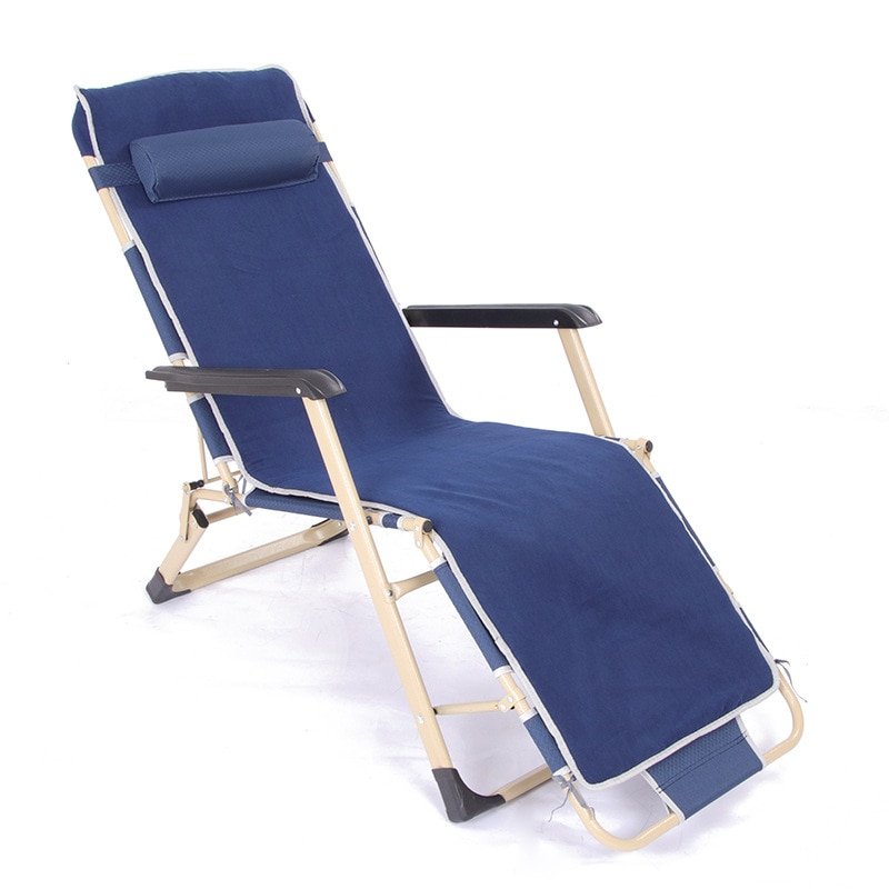Reinforced Folding Chair Folding Dual-Purpose Chair Recliner Lunch Break Chair Breathable Leisure Simple Folding Chair Recliner 5
