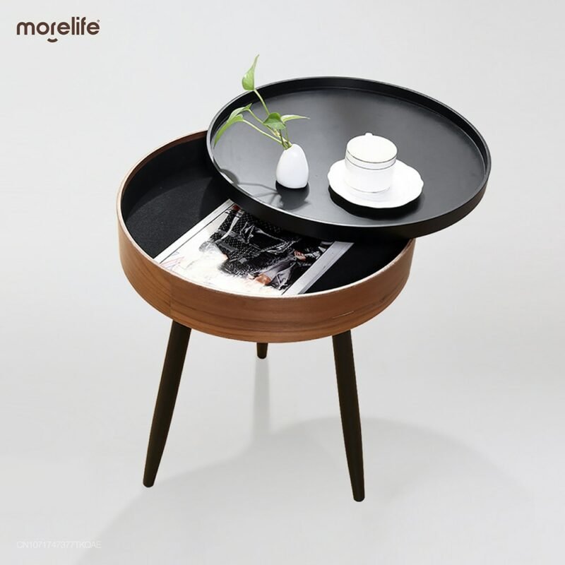 Ltalian Simple Tea Table Corner Table And Round Combination Side Table Living Room Luxury Side Table Balcony Small Coffee Table 5