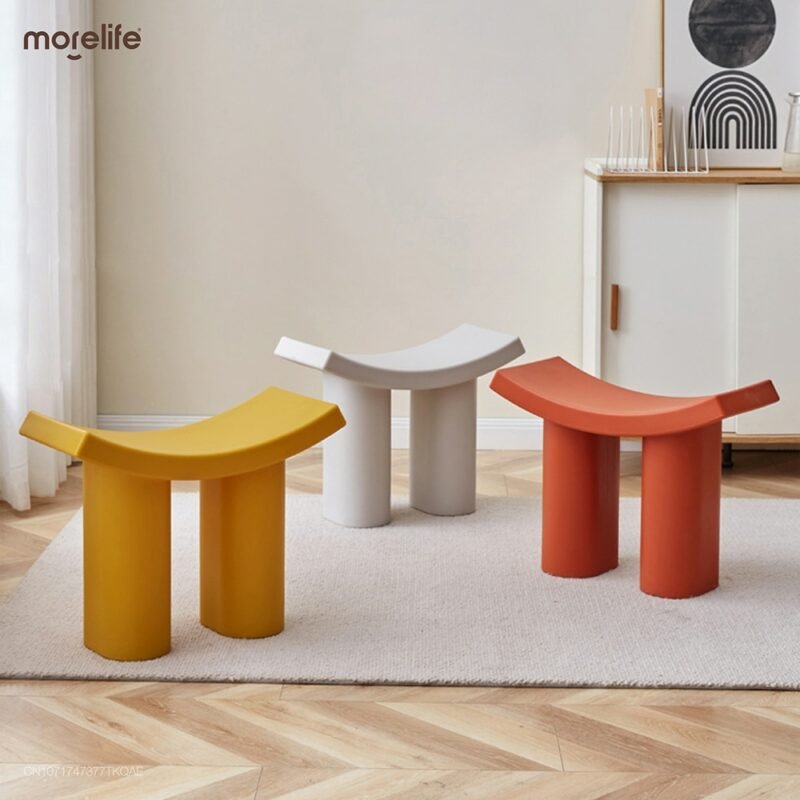 Nordic Footstool Creative Small Flying Elephant Stool Household Special-shaped Low Stool Modern and Simple Shoe Changing Stool 4