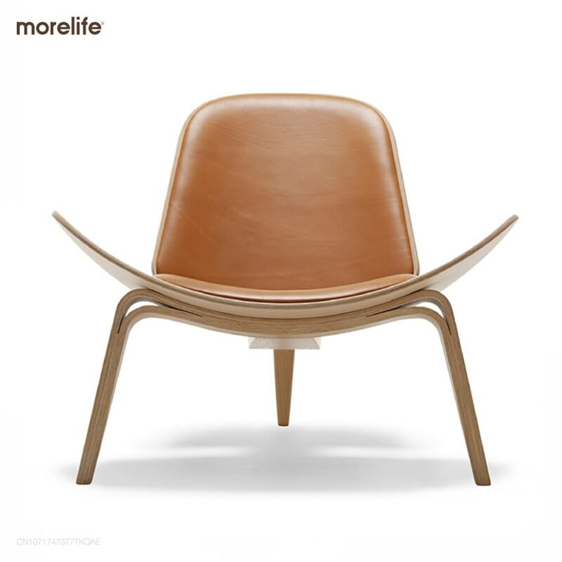 Nordic Denmark Design chair Smiling Shell Chair Simple sofa Lounge chair Armchair Living Room Furniture Chair 2