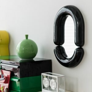 Aesthetic Wall Decorative Mirror Bedroom Kawaii Makeup Decorative Mirror Nordic Oval Spiegel Home Decoration Luxury YY50DC 1