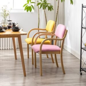 Living Room Arm Dinning Chairs Designer Outdoor Wedding Wood Accent Dinning Chairs Modern Office Muebles Kitchen Furniture GG 1