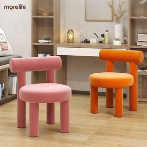 Nordic dresser chair Dining chair simple technology cloth back stool makeup chair net celebrity desk computer chair 1