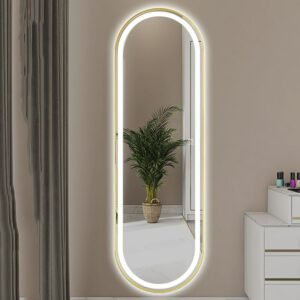 Decorative Wall Mirrors Full Body With Lights Nordic Large Makeup Mirror Aesthetic Room Decor Adesivi Murali House Decoration 1