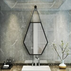 Hexagon Shower Decorative Mirror Bedroom Makeup Large Decorative Mirror Wall Specchio Da Parete Home Decoration Luxury YY50DM 1