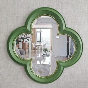 Vintage Self Adhesive Mirror Wall Sticker Art Hallway Bedroom Nordic Mirror Decorative Frame Design Deco Chambre Bathroom Decor 1