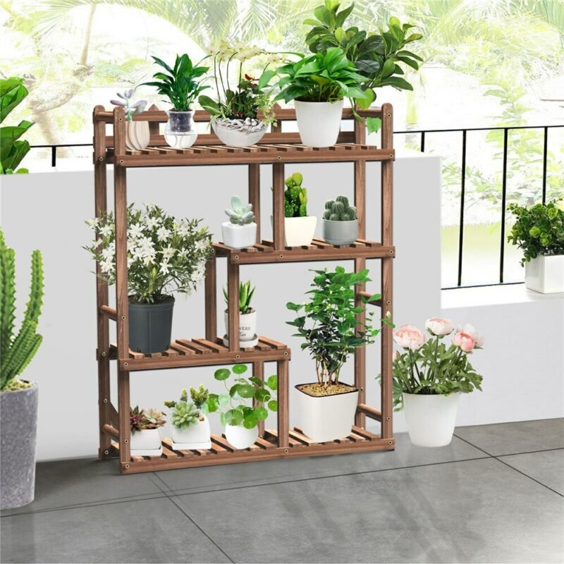 Multi Tier Plant Stand Shelf Garden Patio Flowers Bonsai Display Storage Rack 2