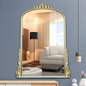 Nordic Wall Decorative Mirror Tempered Glass Bathroom Large Vintage Mirror Modern Style Craft Miroir Mural Home Decoration 1