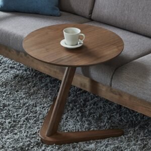 Household Nordic Solid Wood Small Coffee Table Multifunctional Creative Round Side Table Leisure Tea Table Living Room Furniture 1