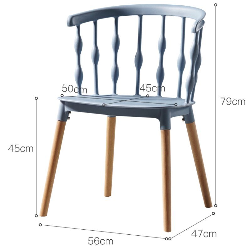 Wood Nordic Dining Chair Relaxing Dresser Loft Office Dining Chair Camping Party Sillas Nordicas Living Room Furniture 5