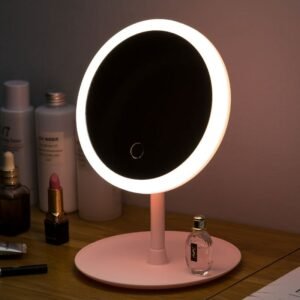 Makeup Mirror with LED Light Intelligent Make-up Mirror Desktop Smart Rechargeable Beauty Mirrors 1