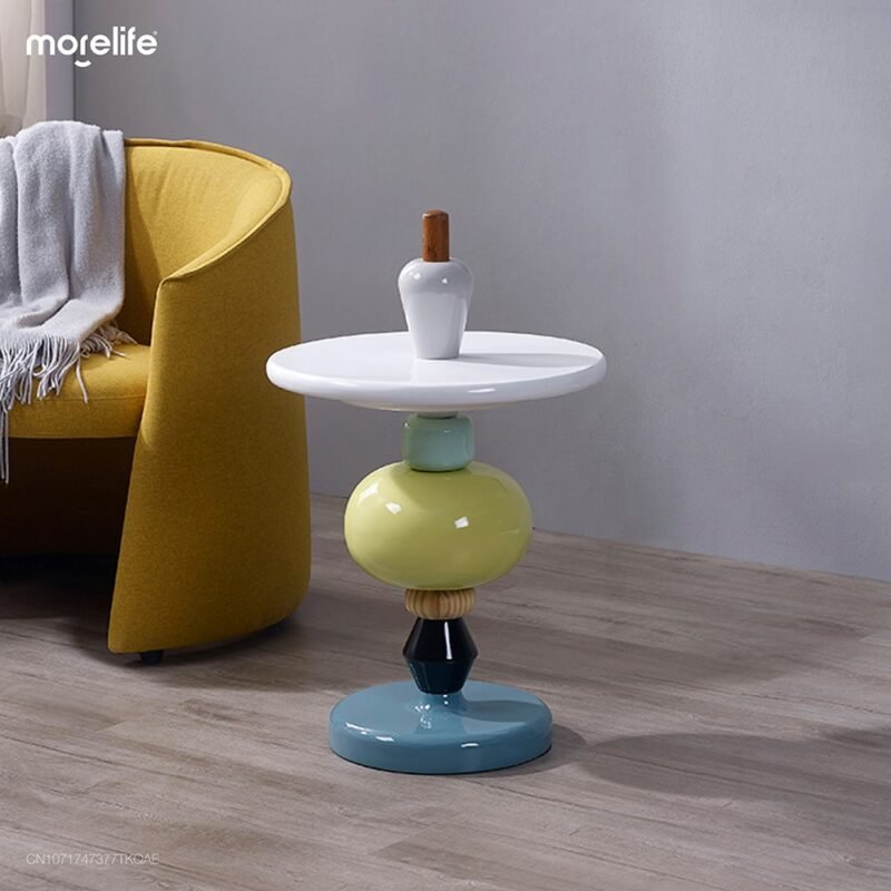 Nordic Creative Side Table Modern Minimalist Sofa Movable Corner Designer Net Red Sugar Gourd Small Coffee Furniture New 3