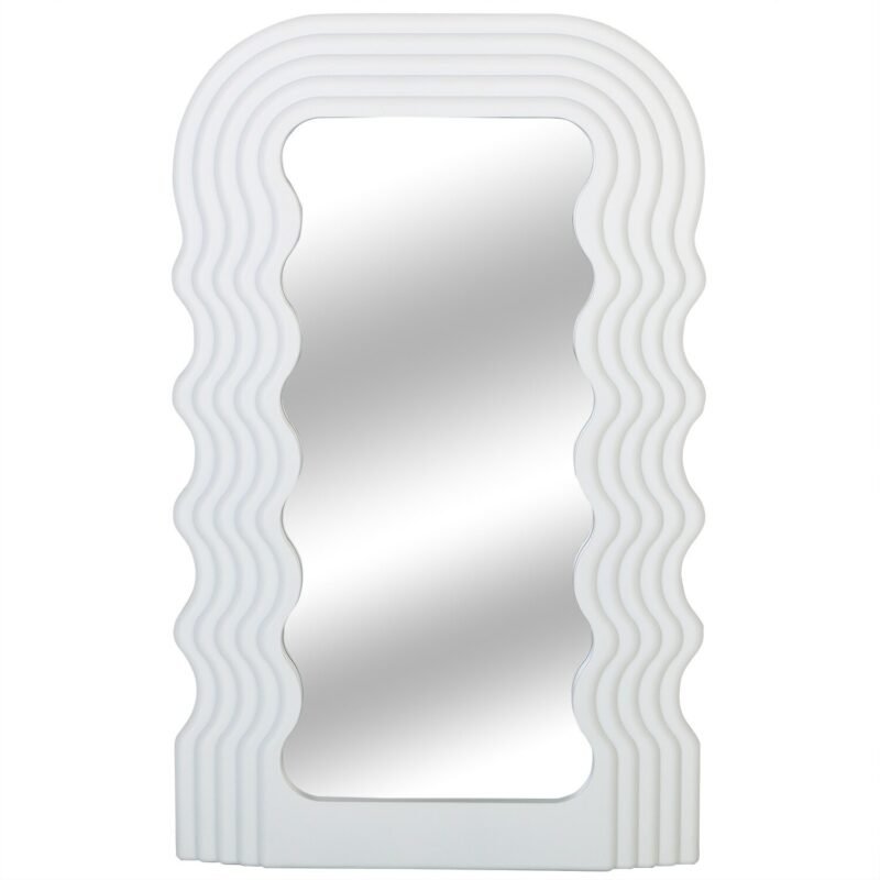 Vanity Mirror Wave Mirror Cosmetic Mirror Bathroom Mirror Decorative Mirror Plastic Framed Mirrors for Home Wall Home Decor 6