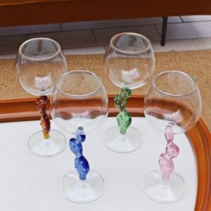 Catus Shape Ins Nordic Wine Glass Champagne Glasses Wine Glass Dinkware Barware Heat Resistant Glass 1