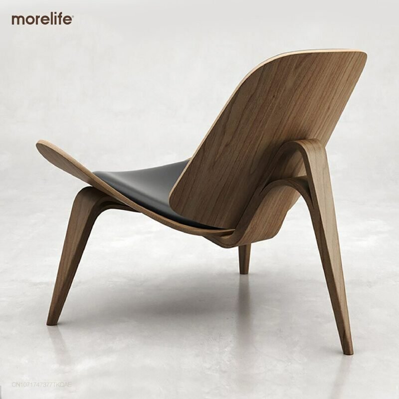 Nordic Denmark Design chair Smiling Shell Chair Simple sofa Lounge chair Armchair Living Room Furniture Chair 3