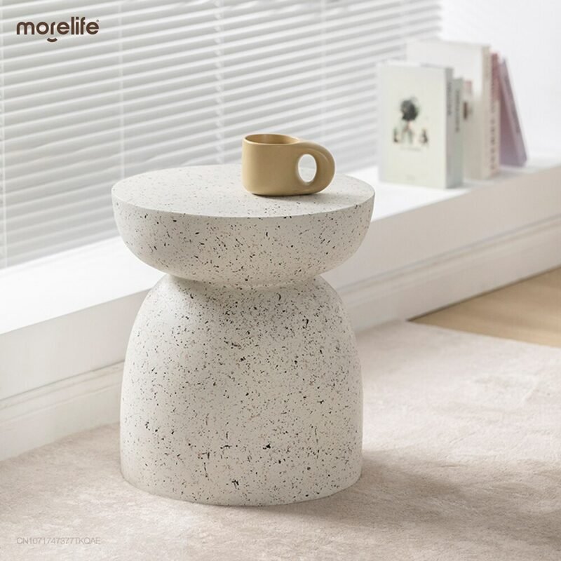Nordic sofa side table cream style living room corner table homestay hotel creative small coffee table bed head side table 2